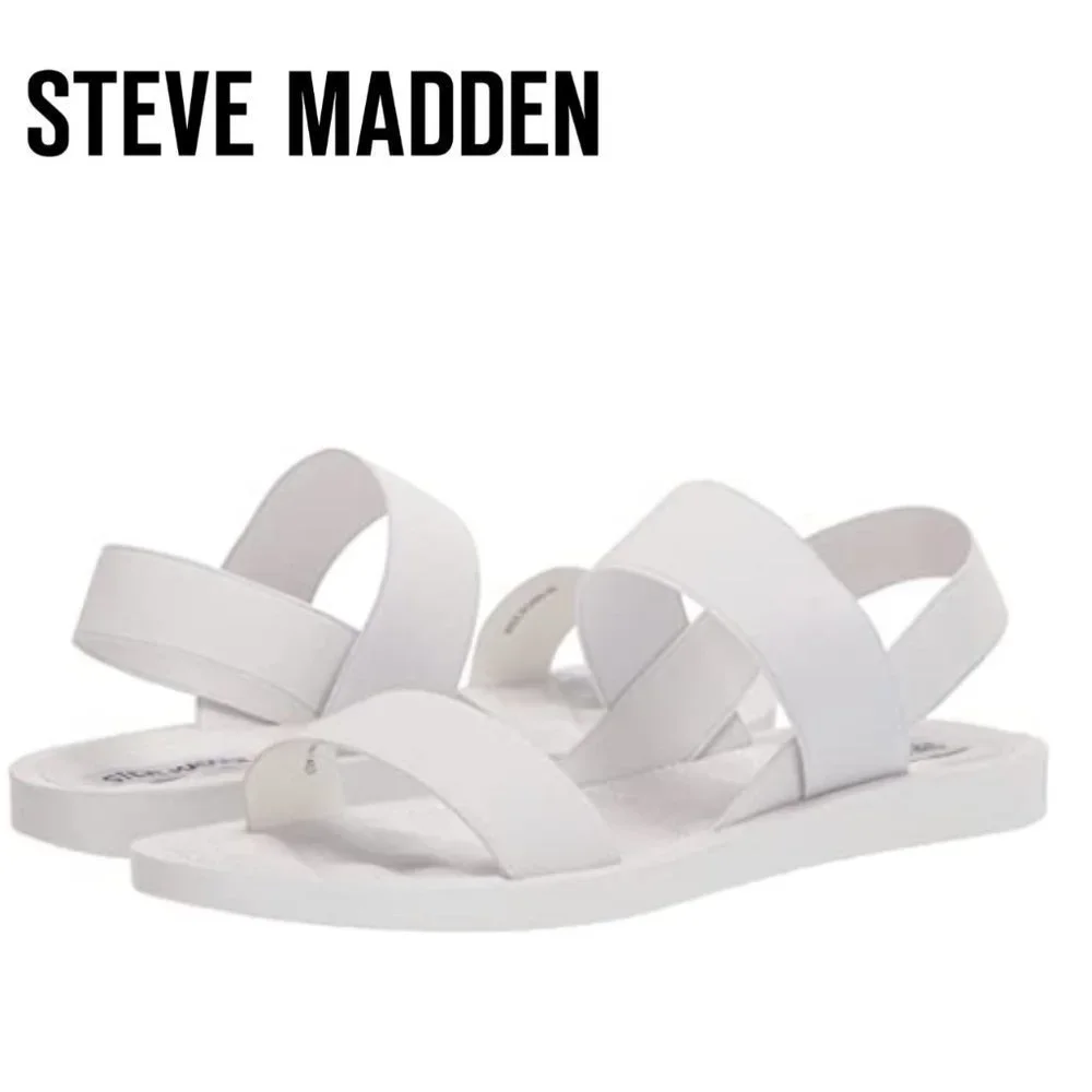 🆕️ NEW Women's Steve Madden Rafa Sandal, Size 7 / 8.5 / 9 / 9.5 / 10 - White - Picture 6 of 9